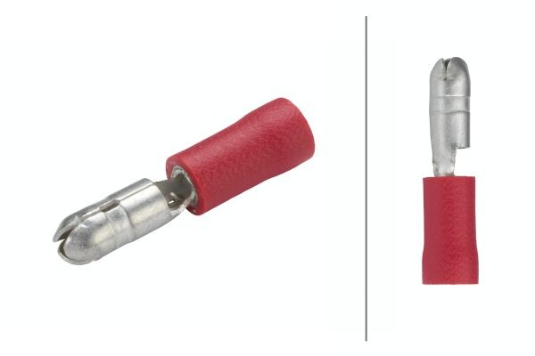 HELLA Leitungsverbinder Blau 10 Stück - Für 1.5-2.5mm² Kabel Mit 5mm Rundsteckhülse