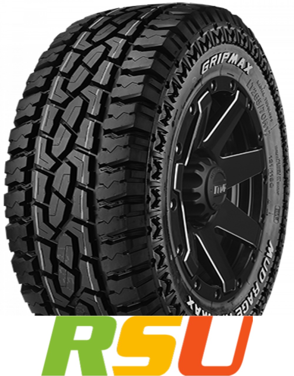 2x Gripmax Mud Rage R/T Max P.O.R. 4X4 OWL 265/70 R16 121/118Q 