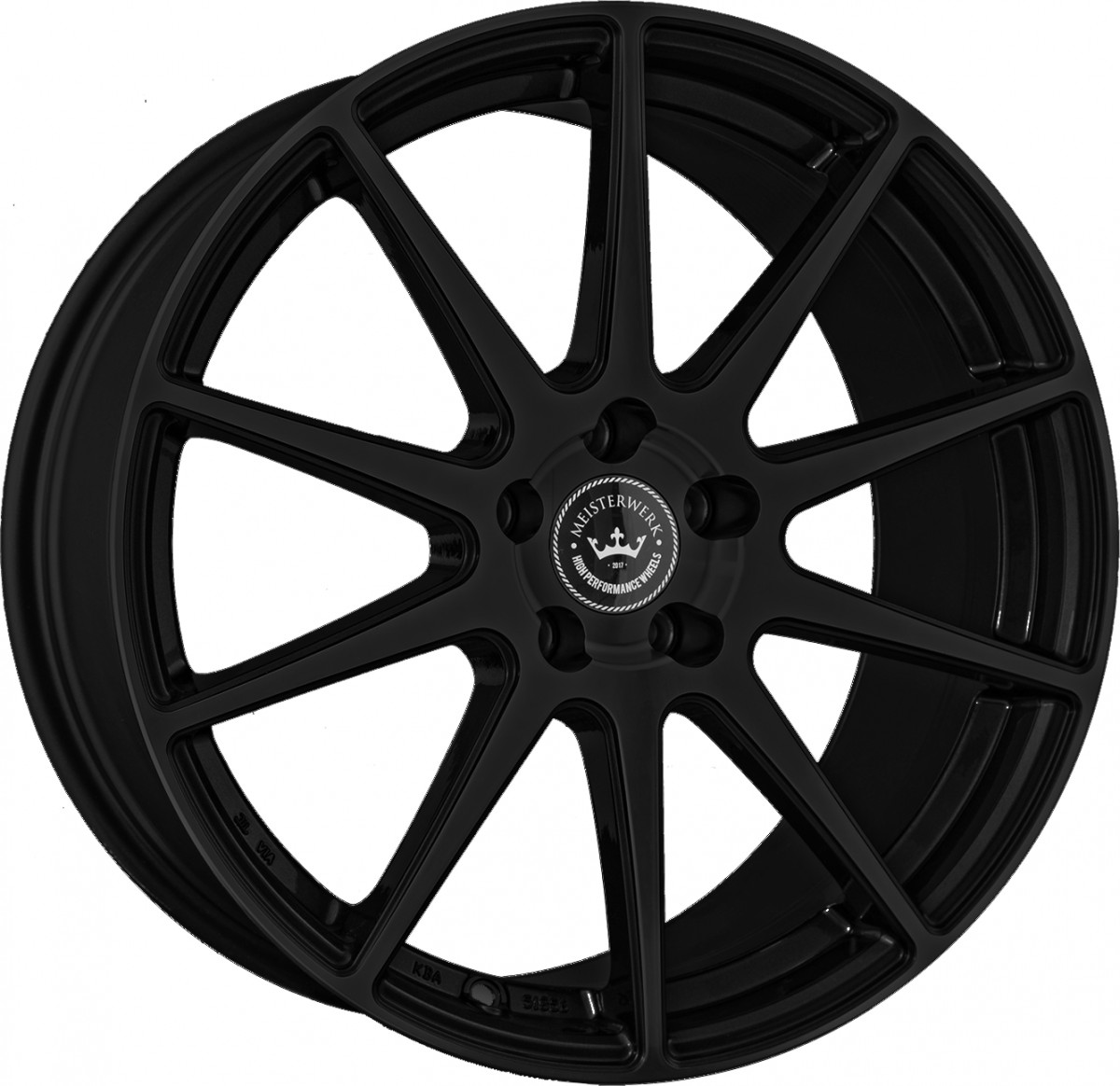 Meisterwerk MW03 black - 8.5x19 ET45 - LK5/112 ML66.6 - RSU.de