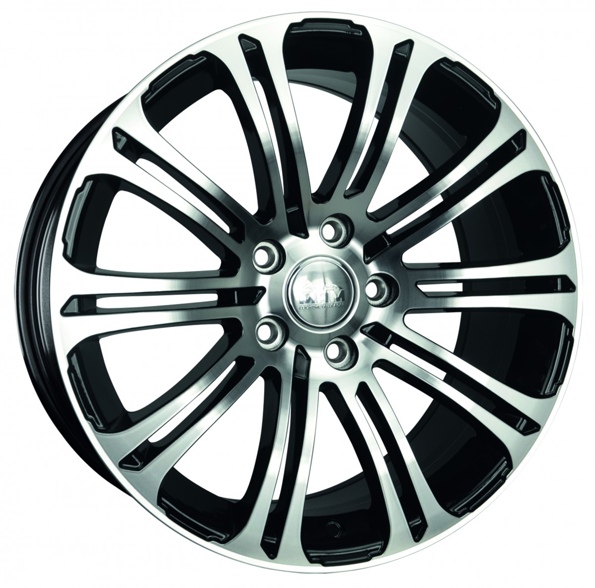 MAM B1 black front polish - 8x18 ET15 - LK5/120 ML74.1 - RSU.de