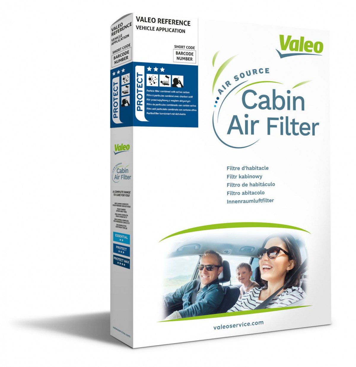 VALEO Innenraumluftfilter Partikelfilter (Pollenfilter) – Schutz Vor Pollen, Staub & Bakterien, Maße 376x176x48 Mm