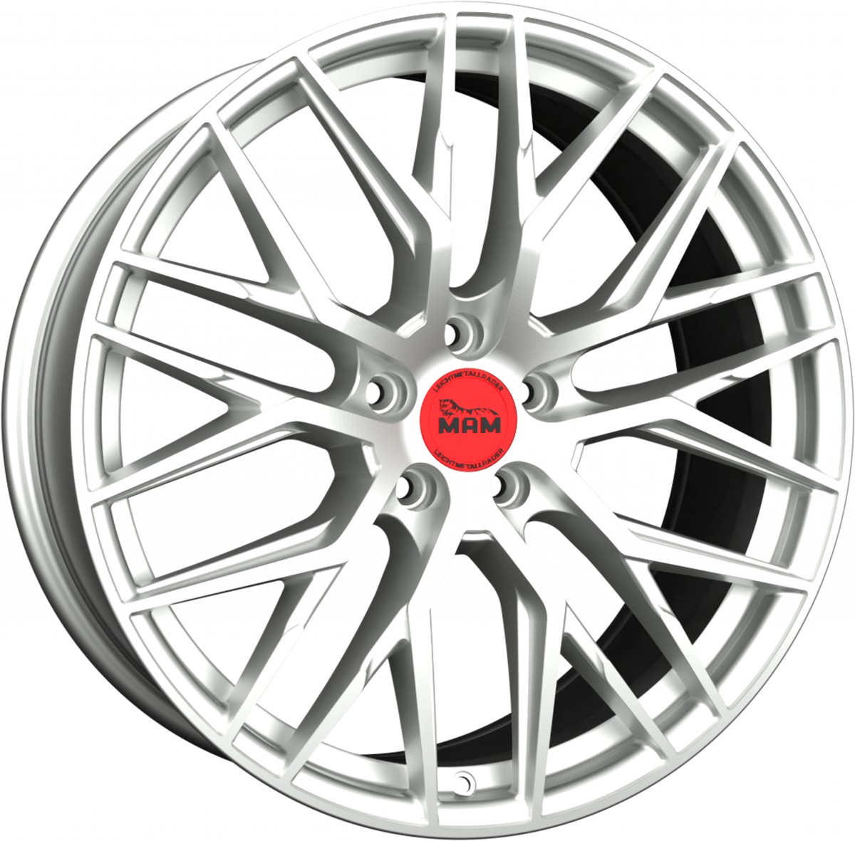 MAM RS4 matt silver painted - 8.5x20 ET35 - LK5/120 ML72.6 - RSU.de