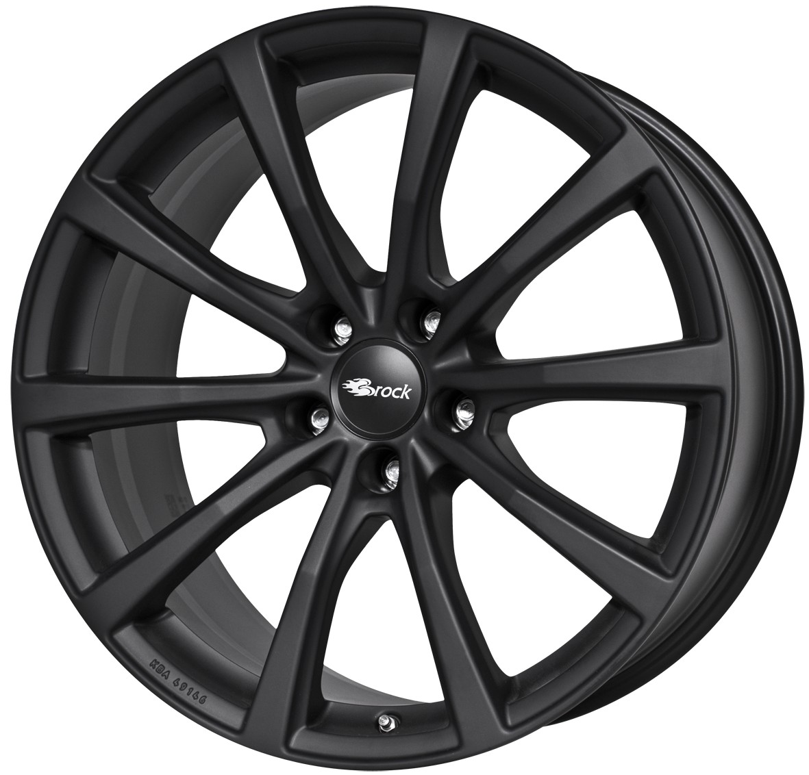 BKB Brock B32 schwarz-matt lackiert - 8.5x19 ET34.5 - LK5/112 ML66.6
